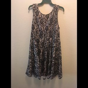 Lace Black and Cream Dress